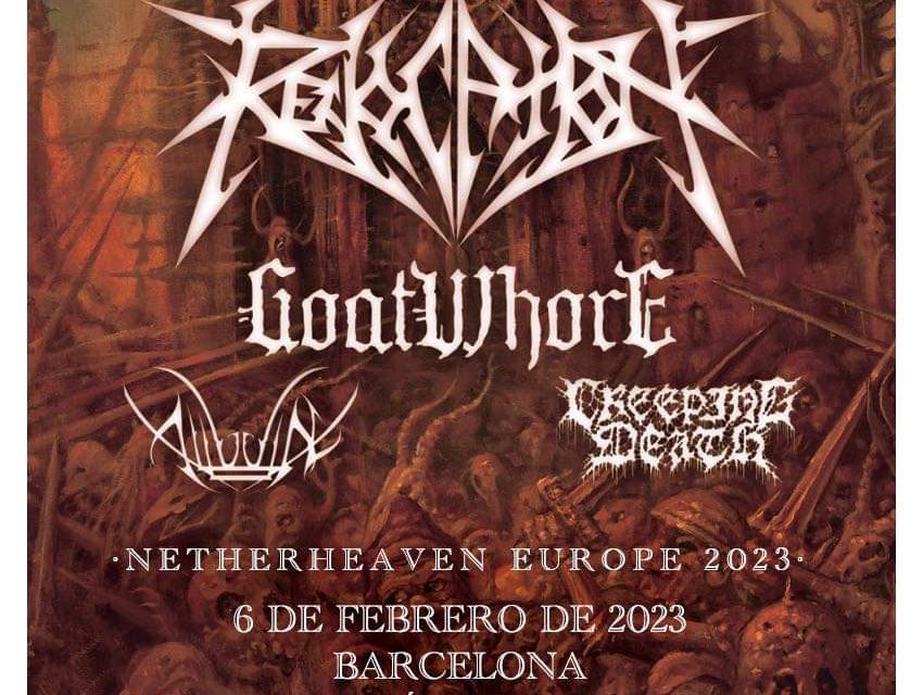 PREVIAS: Revocation + Goatwhore + Alluvial + Creeping Death, Sala Bóveda